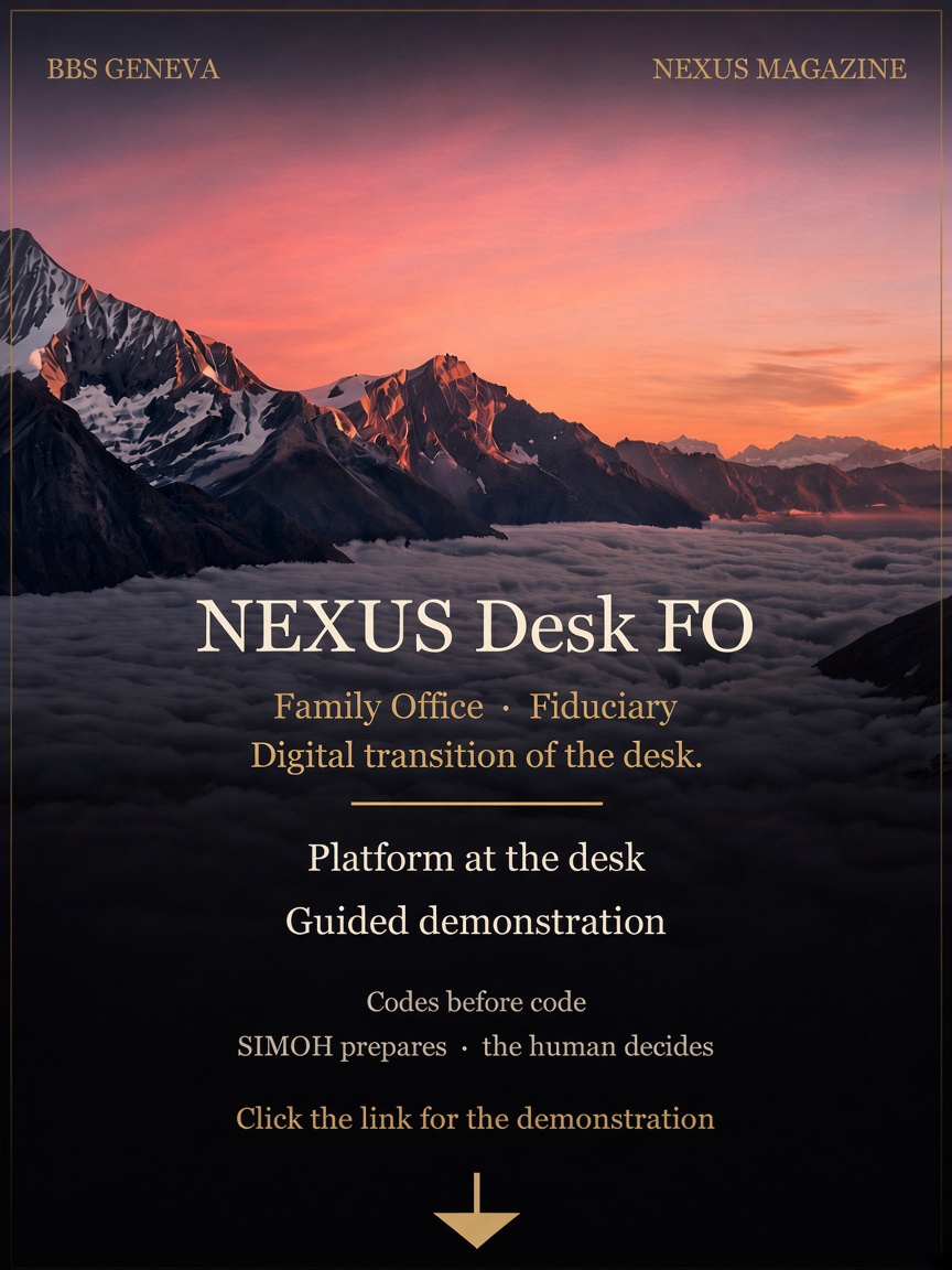 NEXUS Desk FO — Family Office · Fiduciary · Digital transition of the desk